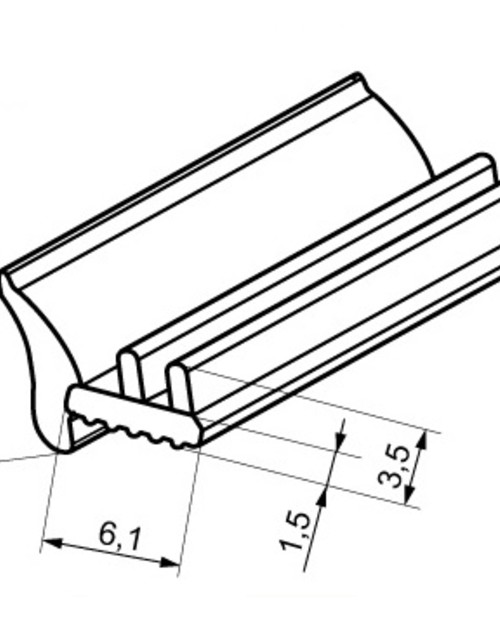 Glass fixing profile 131