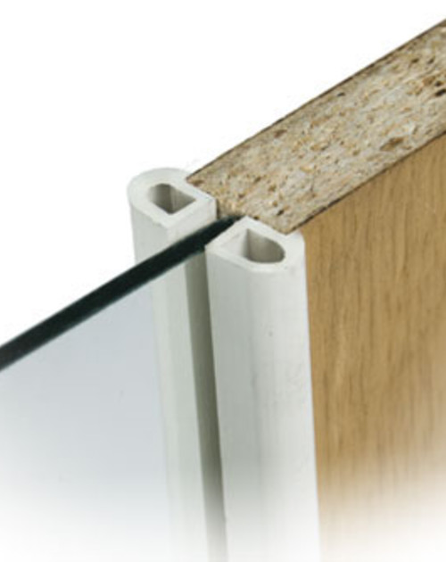 Glass fixing profile 106